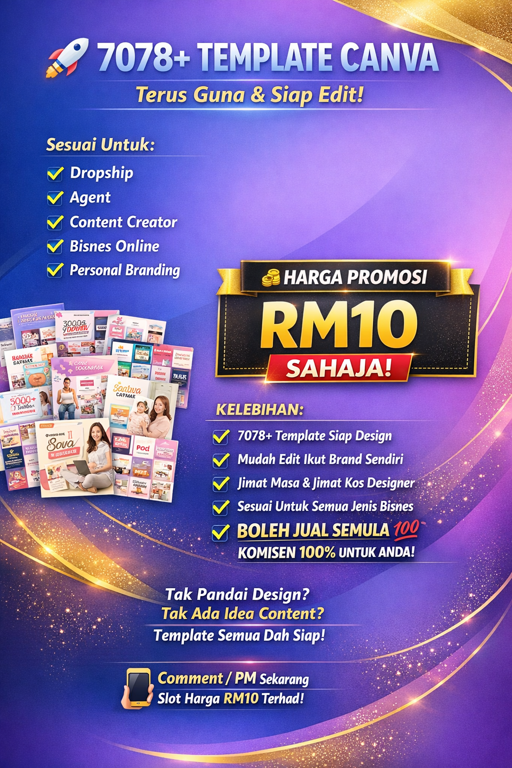 Read more about the article Serius Banyak Template, 𝐌𝐄𝐇.. 𝐁𝐮𝐚𝐭 𝐑𝐞𝐬𝐞𝐥𝐥𝐞𝐫 𝐂𝐚𝐧𝐯𝐚, 𝐌𝐞𝐦𝐚𝐧𝐠 𝐉𝐚𝐧𝐚 𝐈𝐧𝐜𝐨𝐦𝐞 𝐁𝐞𝐫𝐠𝐚𝐧𝐝𝐚 ❗ ( 𝑃𝑟𝑜𝑚𝑜𝑠𝑖 𝐵𝑢𝑙𝑎𝑛 𝐼𝑛𝑖 )