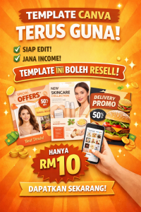 Read more about the article Nak Tambah Income? 💣 𝐉𝐨𝐦 𝐉𝐚𝐝𝐢 𝐑𝐞𝐬𝐞𝐥𝐥𝐞𝐫 𝐂𝐚𝐧𝐯𝐚, 𝐉𝐚𝐧𝐚 𝐈𝐧𝐜𝐨𝐦𝐞 𝟏𝟎𝐤 𝐒𝐞𝐛𝐮𝐥𝐚𝐧 ❗ ( 𝑃𝑟𝑜𝑚𝑜𝑠𝑖 𝐵𝑢𝑙𝑎𝑛 𝐼𝑛𝑖 )